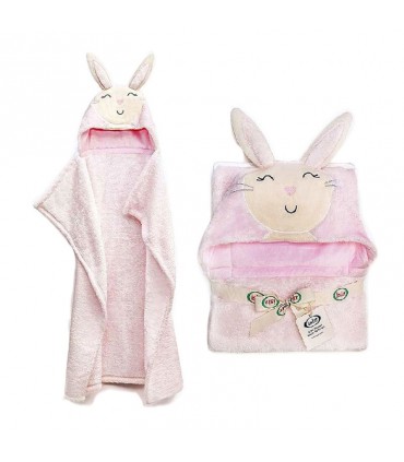 پتو دورپیچ کلاه دار ایس ایز طرح خرگوش