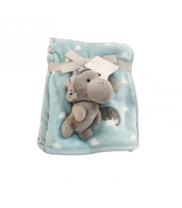 پتو مخملی نوزاد با عروسک