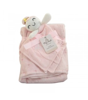 پتو نوزاد عروسکی با دستمال آروغ گیر