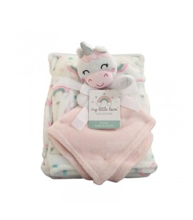 پتو نوزاد عروسکی با دستمال آروغ گیر