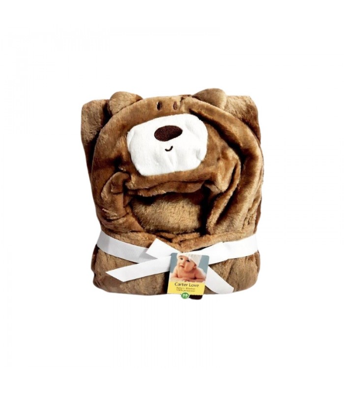 پتو نوزادی دورپیچ کارترز طرح خرس قهوه ای