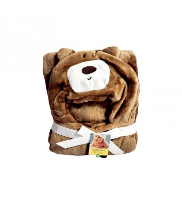 پتو نوزادی دورپیچ کارترز طرح خرس قهوه ای