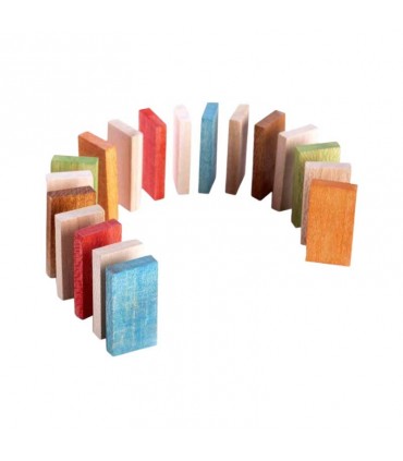 بازی چوبی دومینو 100 قطعه رنگی سپتا