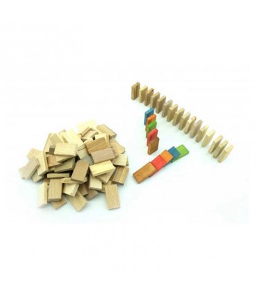 بازی چوبی دومینو 100 قطعه رنگی سپتا