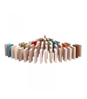 بازی چوبی دومینو 100 قطعه رنگی سپتا