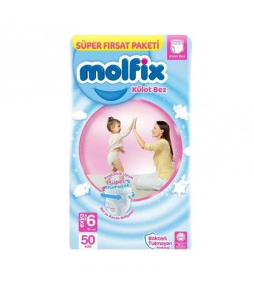 پوشک مولفیکس شورتی سایز 6 (50 عددی) Molfix