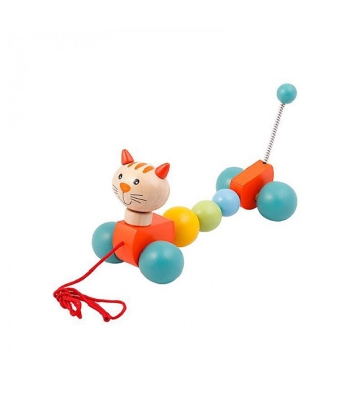 اسباب بازی چوبی بند دار گربه پیکاردو