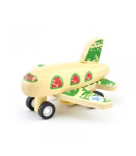 اسباب بازی چوبی هواپیمای مسافربری عقب کش پیکاردو