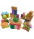 اسباب‌ بازی ساختنی بلوک چوبی 50 تیکه اوپس