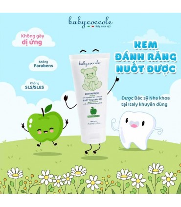 خمیر دندان 75 میل بیبی کوکول با طعم سیب