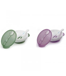 ظرف درب دار چسبان همراه با قاشق حرارتی کیدزمی