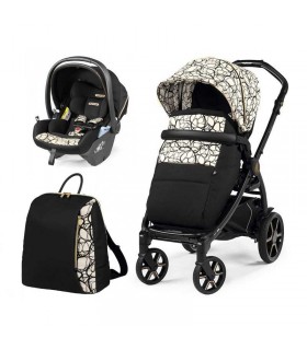 ست 3 تکه کالسکه پگ پرگو مدل Peg-Perego Veloce Graphic Gold