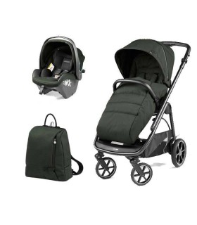 ست 3 تکه کالسکه پگ پرگو مدل Veloce Green