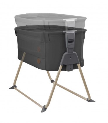 تخت نوزادی کنار مادر مکسی کوزی مدل توری رنگ خاکستری