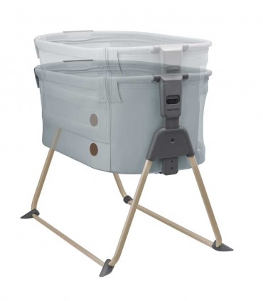 تخت نوزادی کنار مادر مکسی کوزی مدل توری رنگ طوسی