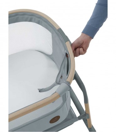 تخت کنار مادر مکسی کوزی مدل آیورا ایر رنگ طوسی