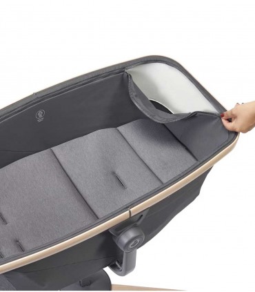 تخت کنار مادر مکسی کوزی مدل آلبا رنگ خاکستری