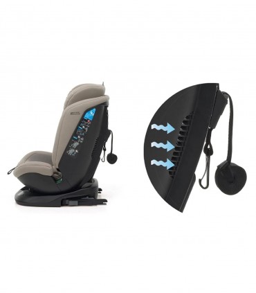 صندلی ماشین کودک چرخشی فوپاپدرتی مدل کلاک رنگ طوسی