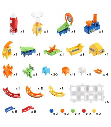 ست بازی پیست تیله ماربل راش وی تک