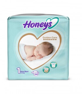 پوشک نوزاد سایز 1 هانیز (20 عدد) Honeys