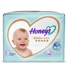 پوشک نوزاد سایز 3 هانیز (38 عدد) Honeys