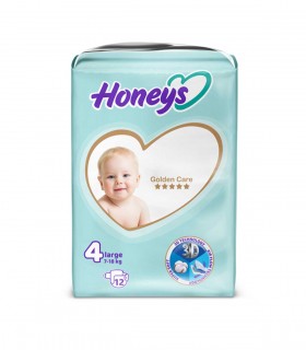 پوشک نوزاد سایز 4 هانیز (12 عدد) Honeys