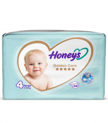 پوشک نوزاد سایز 4 هانیز (34 عدد) Honeys