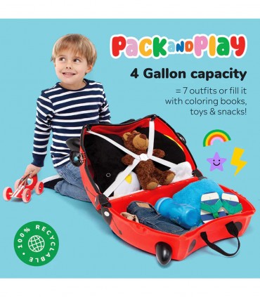 چمدان 3 کاره طرح کفشدوزک برند Trunki