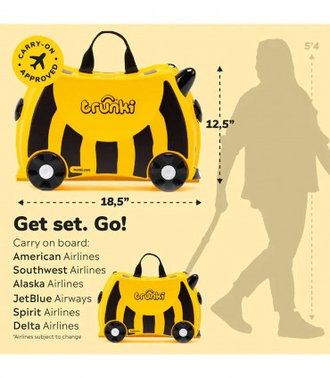 چمدان 3 کاره طرح زنبور زرد برند Trunki