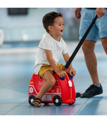 چمدان 3 کاره طرح فرانک ماشین آتش نشان برند Trunki