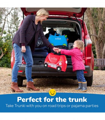 چمدان 3 کاره طرح فرانک ماشین آتش نشان برند Trunki