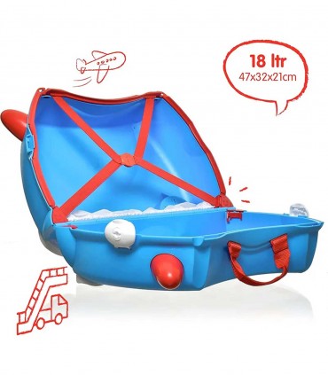 چمدان کودک 3 کاره ترانکی مدل هواپیما