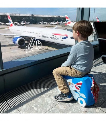 چمدان کودک 3 کاره ترانکی مدل هواپیما