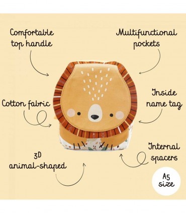 کوله پشتی کودک ساسی طرح شیر سایز کوچک