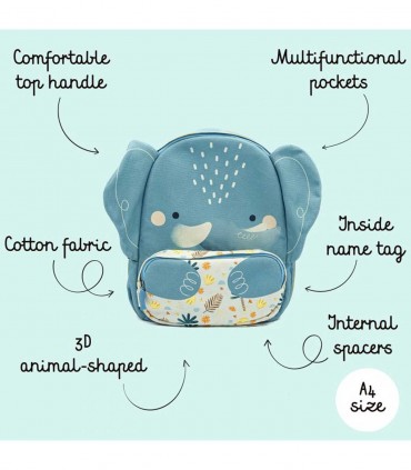 کوله پشتی کودک ساسی طرح فیل سایز بزرگ