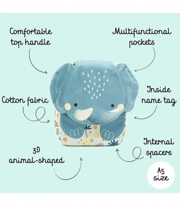 کوله پشتی کودک ساسی طرح فیل سایز کوچک