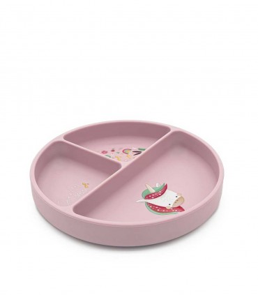 بشقاب سیلسکونی کودک ساسی طرح پونی