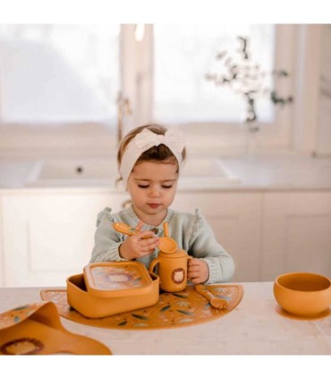 قاشق و چنگال سیلیکونی کودک ساسی طرح حیوانات