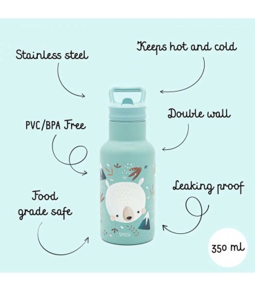 قمقمه دوجداره کودک 350 میلی لیتری ساسی