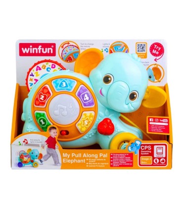 اسباب بازی فیل چرخدار موزیکال وین فان