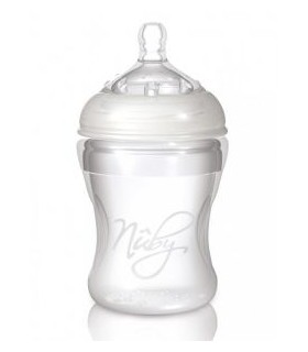 طلق 210 ميلي سيليكون نرم  SoftFlex™ Natural Nurser™﻿ Nuby ﻿﻿