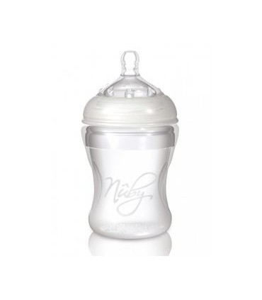طلق 210 ميلي سيليكون نرم  SoftFlex™ Natural Nurser™﻿ Nuby ﻿﻿