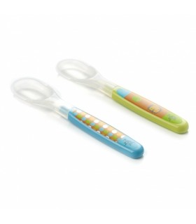 قاشق سیلیکون نرم و انعطاف پذیر 2 عددی Jané