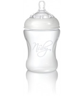 Nuby طلق 150 ميلي سيليكون با پيمانه شير