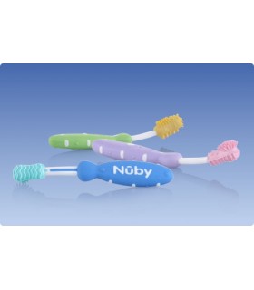 Nuby ست مسواك 3 عددي با ماساژور