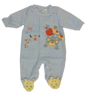 سرهمی مخمل خال خال آبی