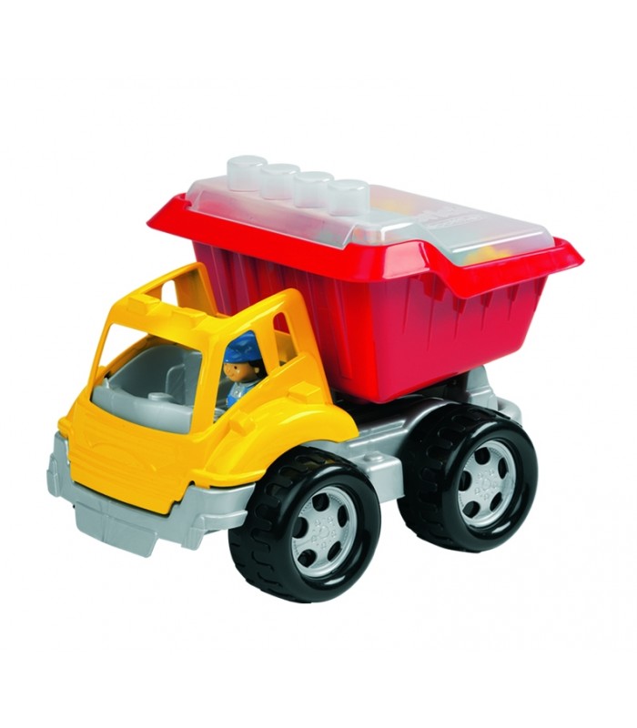 اسباب بازی ساختنی زیر 2 سال-‌ست کامیون 20 تیکه بلوک‌ ساختنی Ecoiffier-فروشگاه کودکو
